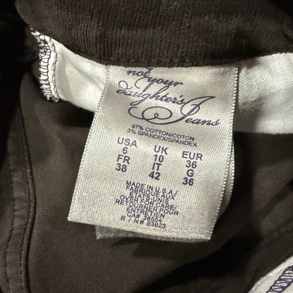 ~NYDJ Dark Brown Corduroy Pants - Picture 8 of 9